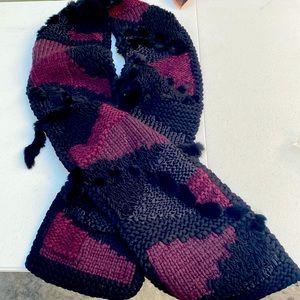 Oscar de La Renta Scarf, Silk, Mohair, and Wool. Made in Russia